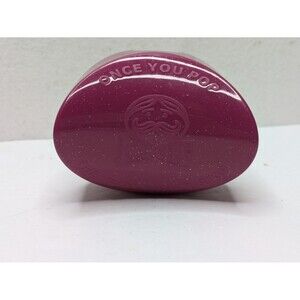 Pringles Potato Chip ToGo Travel Container Magenta Red  Glitter Plastic Vintage